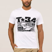 T-34-85ソ連中戦車 Tシャツ (正面)