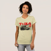 T-34-85ソ連中戦車 Tシャツ (正面フル)
