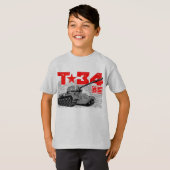 T-34-85ソ連中戦車 Tシャツ (正面フル)