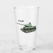 T-34-85中戦車ピントガラス タンブラーグラス (正面)