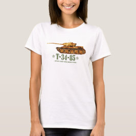 T-34-85第二次世界大戦ソ連中戦車WWII Tシャツ