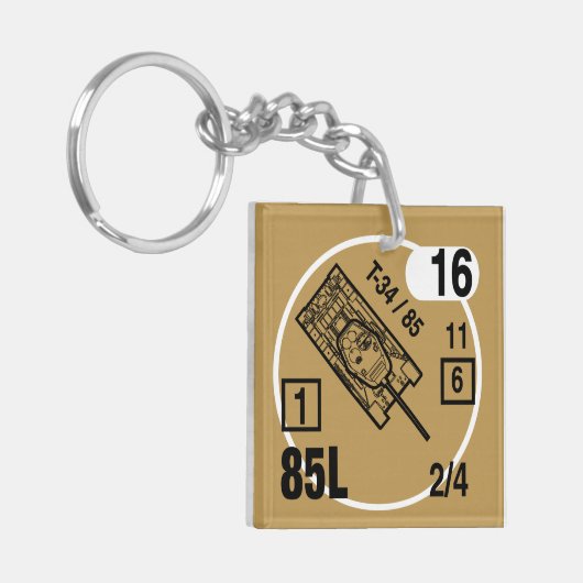 T-34/85 Keychain Fob キーホルダー (正面左)