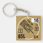 T-34/85 Keychain Fob キーホルダー (正面)
