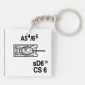 T-34/85 Keychain Fob キーホルダー (裏面)