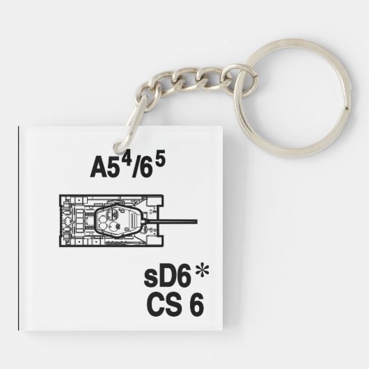 T-34/85 Keychain Fob キーホルダー (裏面)