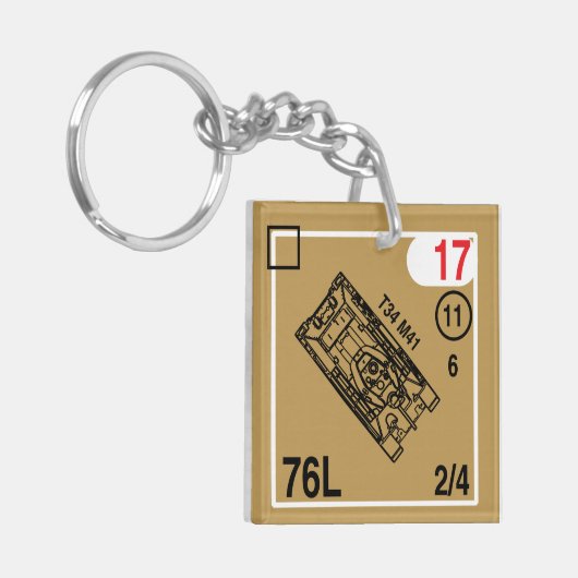 T-34 M41 Keychain Fob キーホルダー (正面左)