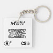 T-34 M41 Keychain Fob キーホルダー (裏面)