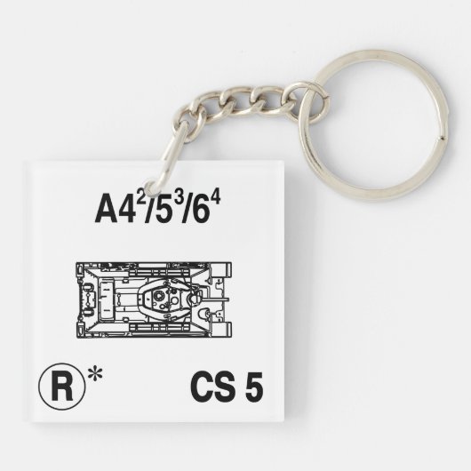 T-34 M41 Keychain Fob キーホルダー (裏面)