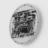 T-35アクリルの柱時計 ラージ壁時計 (傾斜)