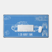 t-35タンク デスクマット (キーボード&マウス)