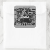 T-35角ステッカー スクエアシール (バッグ)