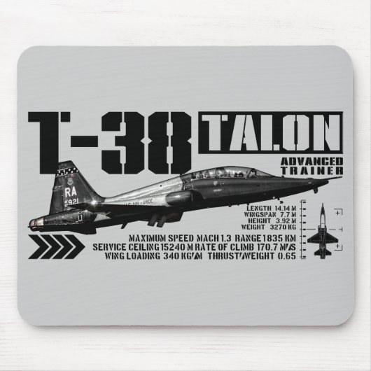 T-38爪 マウスパッド (正面)