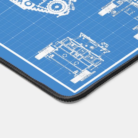 t-42タンク デスクマット (コーナー)
