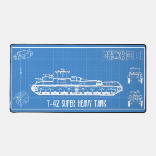 t-42タンク デスクマット (正面)