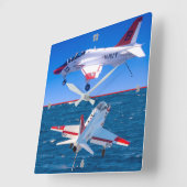 T-45ゴショク スクエア壁時計 (傾斜)