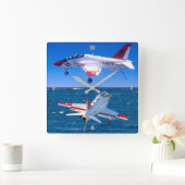 T-45ゴショク スクエア壁時計 (ホーム)