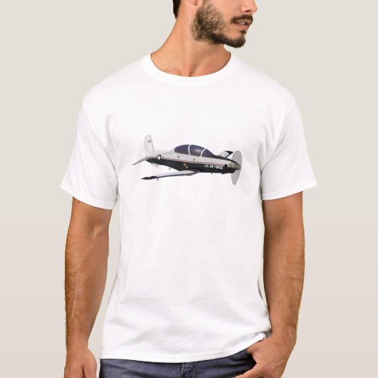 T-6テキサンIIトレーナー航空機 Tシャツ (正面)