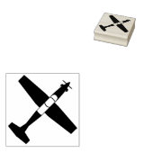 T-6 Texan 2トップビューシルエットスタンプ ラバースタンプ (押印)