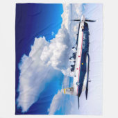 T-6AテクサンII フリースブランケット (正面)