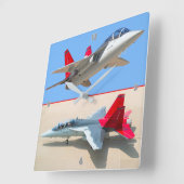 T-7Aレッドホーク スクエア壁時計 (傾斜)