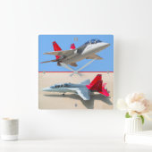 T-7Aレッドホーク スクエア壁時計 (ホーム)