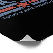 T.a.c.o トランプは常に臆病者 - 笑えるデザイン1 ポスター (角)