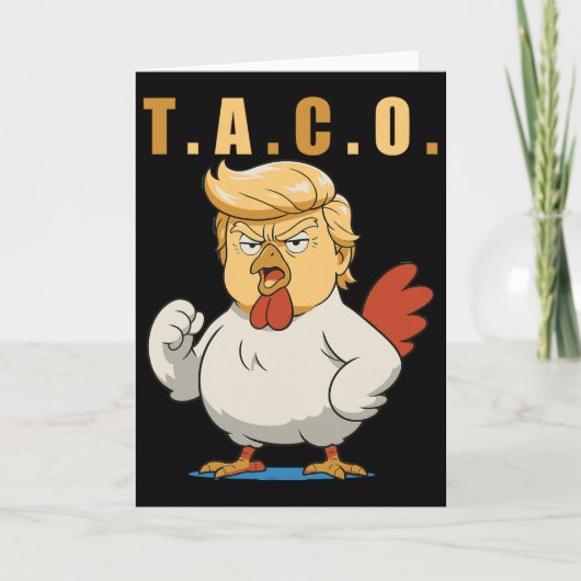 T.a.c.o. トランプ氏はタコです カード (正面)