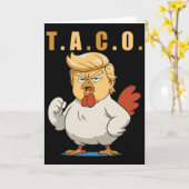 T.a.c.o. トランプ氏はタコです カード (黄色い花)