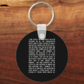 T And The Pendulum Edgar Allan E Etry Excerpt Prem キーホルダー (正面)