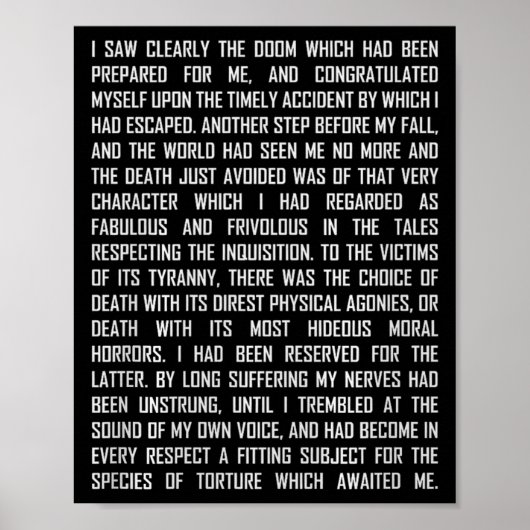 T And The Pendulum Edgar Allan E Etry Excerpt Prem ポスター (正面)