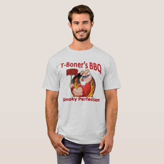 T Boners BBQ Tシャツ (正面フル)