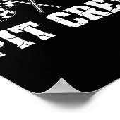 T Crew Race Car Birthday Party Family Matching Car ポスター (角)