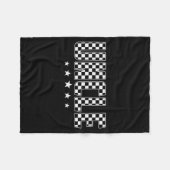 T Crew Uncle Racing Car Family Matching Birthday P フリースブランケット (正面(横))