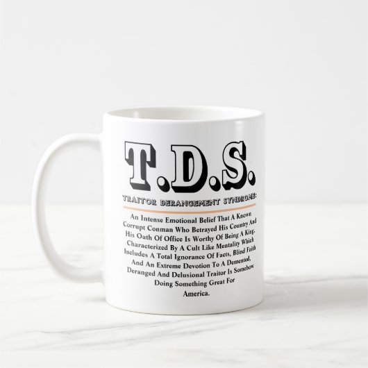 T.D.S.裏切り者脱乱症候群 コーヒーマグカップ (左)