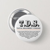 T.D.S.裏切り者脱乱症候群 缶バッジ (正面&裏面)