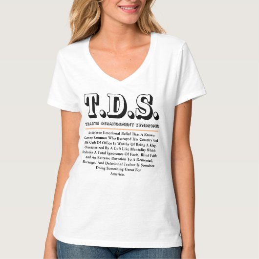 T.D.S.裏切り者脱乱症候群 Tシャツ (正面)