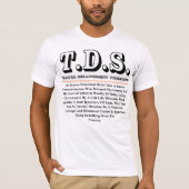 T.D.S.裏切り者脱乱症候群 Tシャツ (正面)
