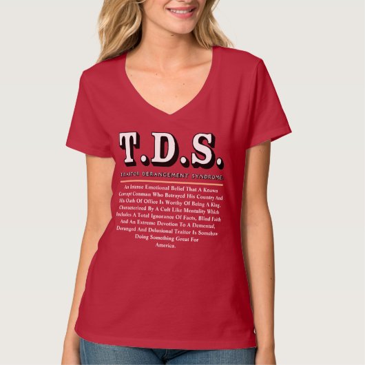 T.D.S.裏切り者脱乱症候群 Tシャツ (正面)