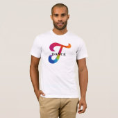 T Dance メンズ ベーシック プライド Tシャツ シャツ (正面フル)