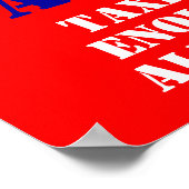 T.E.A.、パーティー、課税済み、十分な、すでに ポスター (角)