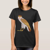 t Egyptian Owl Bird Hieroglyphic Tシャツ (正面)
