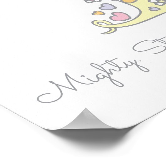 T for Tilly monogram letter art name meaning ポスター (角)