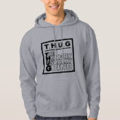T.H.U.G定義フード付きスウェットシャツ パーカ (正面)