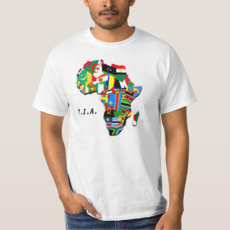 T.I.A. 地図のデザイン Tシャツ