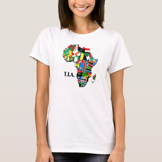 T.I.A. 地図のデザイン Tシャツ (正面)