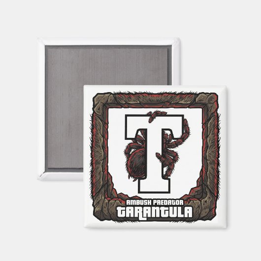 T is for Tarantula – GTA Style ABC Learning マグネット (正面/裏面)