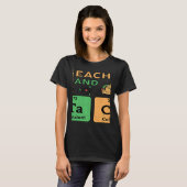 T Is For Teacher & Tacos Science Teacher Tシャツ (正面フル)