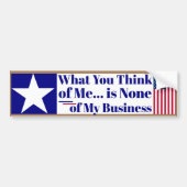 T is Trump - Free Speech What you 考え of  Me バンパーステッカー (正面)