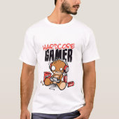 t-ishrt homme hardcore gamer tシャツ (正面)