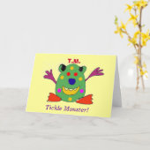 T.M.のくすぐりモンスター! 挨拶状 カード (黄色い花)